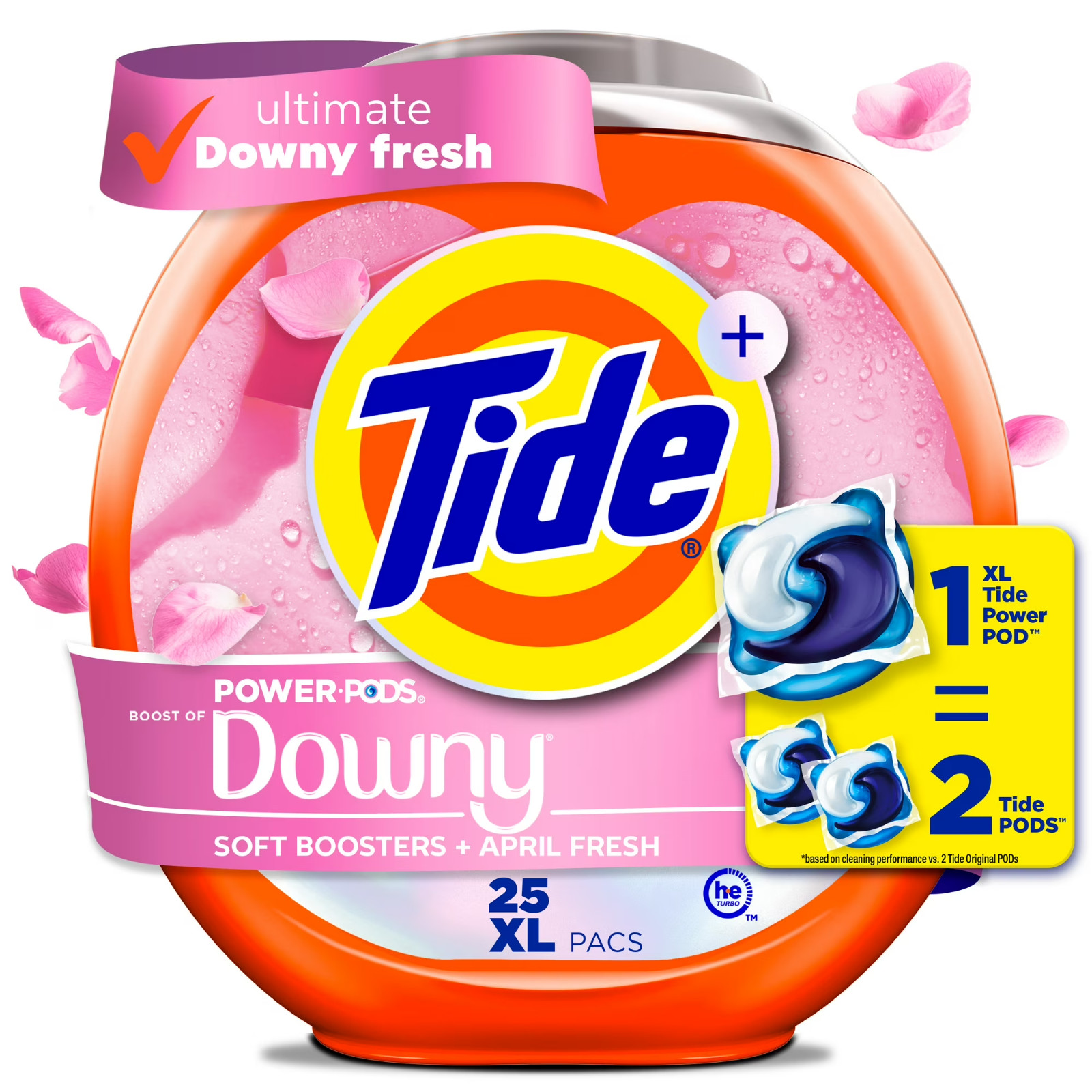 [BIG DEAL] 2 Pack Tide Power PODS with Downy April Fresh Laundry Detergent 25 Ct