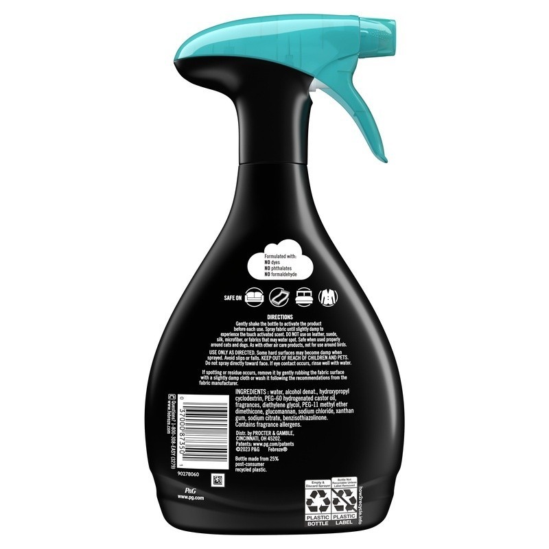 Odor-Fighting Fabric Spray Air Freshener Unstopables Fresh 27oz