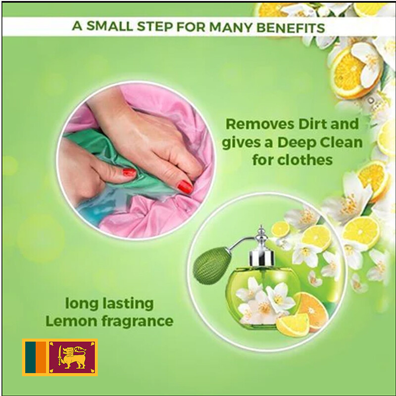 Sunlight Detergent Powder laundry Washing clothes Jasmine Rose Clean and Fresh