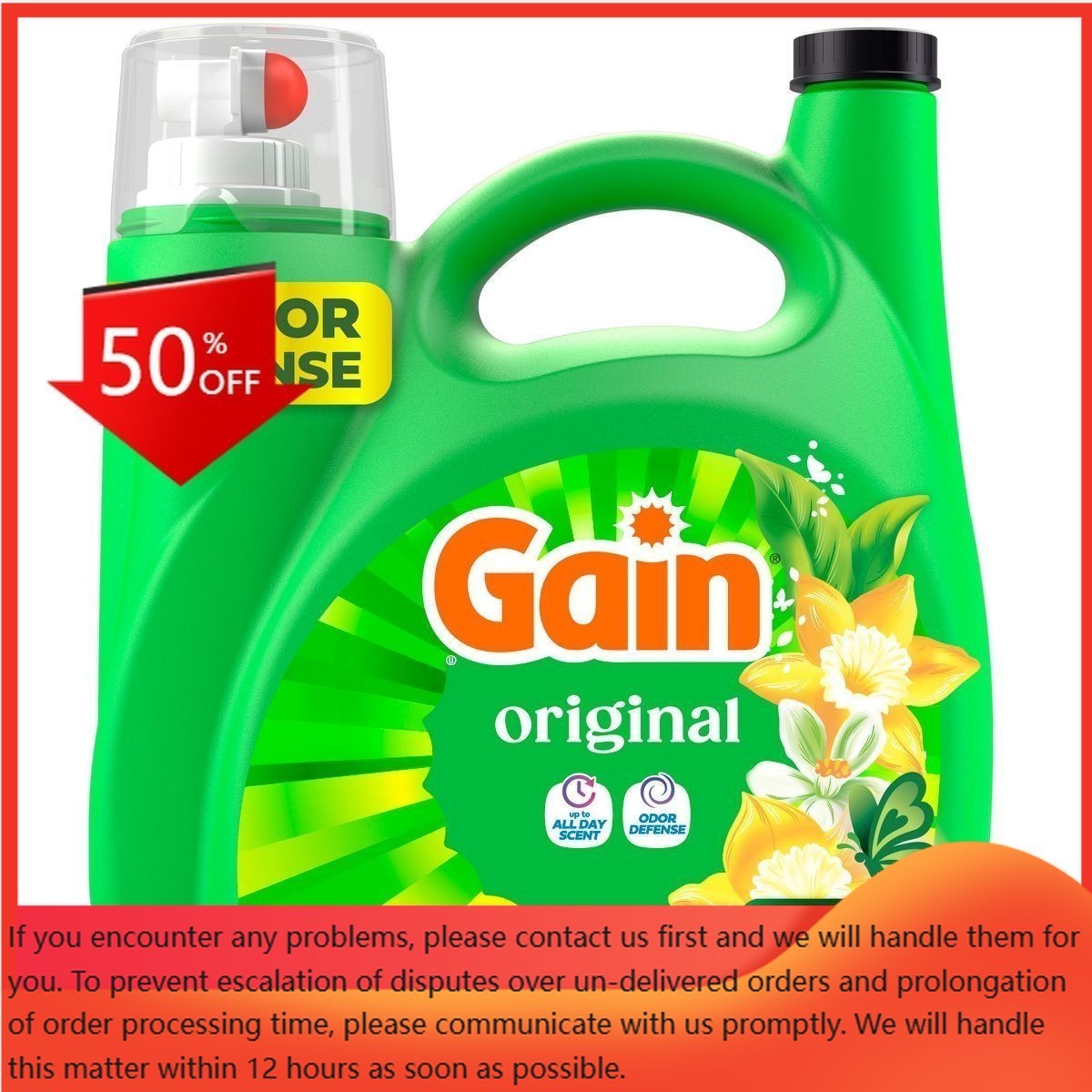 Gain Original HE Concentrated Liquid Laundry Detergent 134 Loads – 177 fl oz