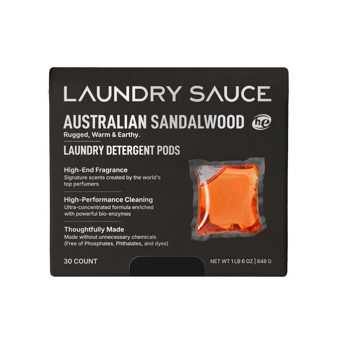 Laundry Sauce Australian Sandalwood Laundry Detergent Pods – 30ct