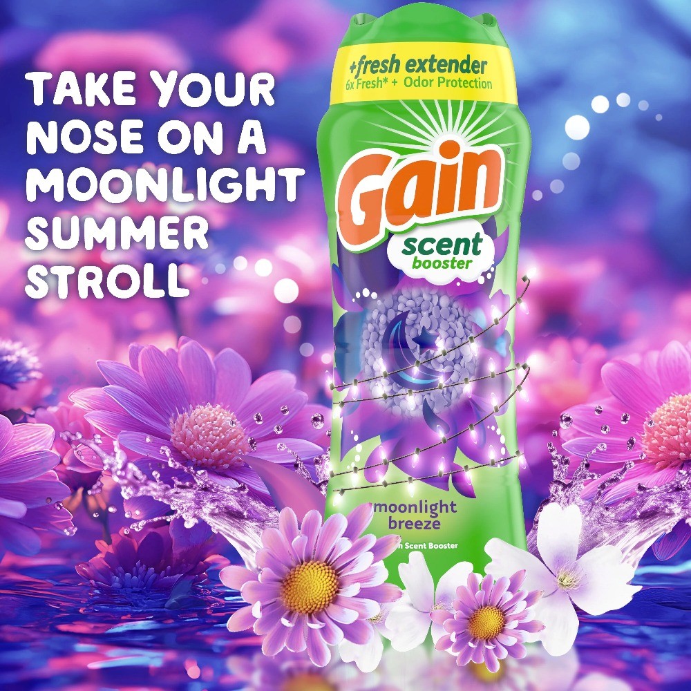 Gain Fireworks Laundry Scent Booster Beads, Moonlight Breeze Scent, 30.1 oz