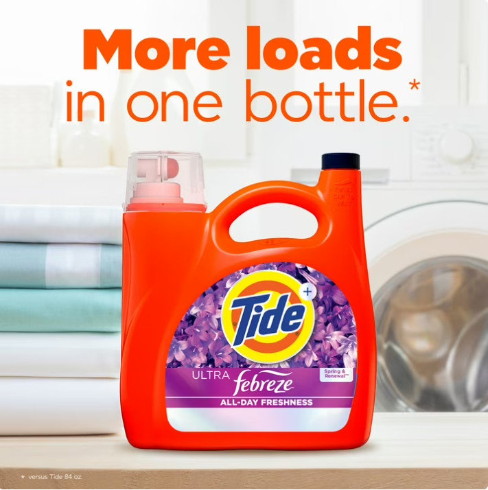 3 Pack Ultra Febreze Liquid Laundry Detergent, Spring, Renewal Scent,117fl oz Pk