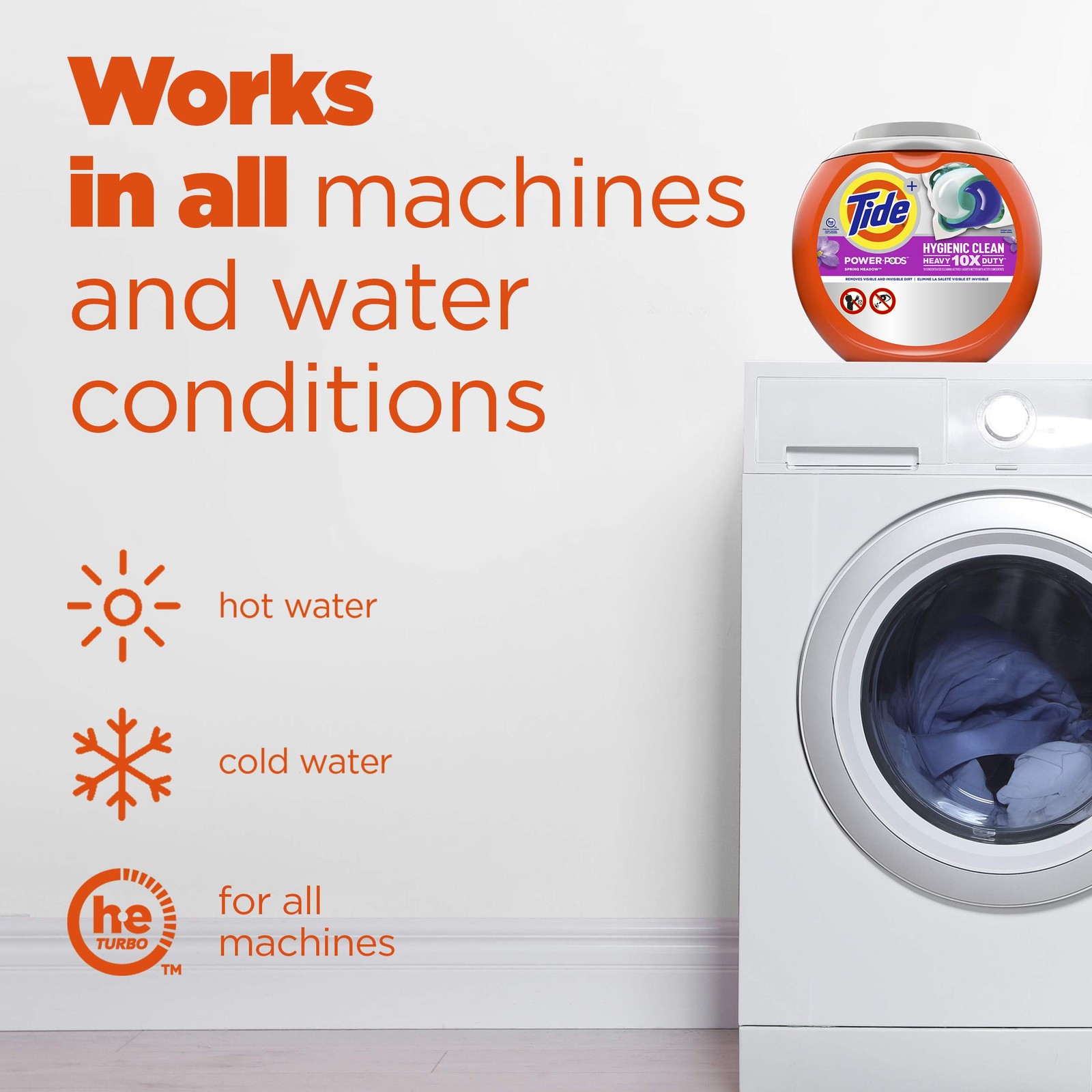 Tide Hygienic Clean Power PODS Laundry Detergent Pacs, 32 Count (Pack of 1)