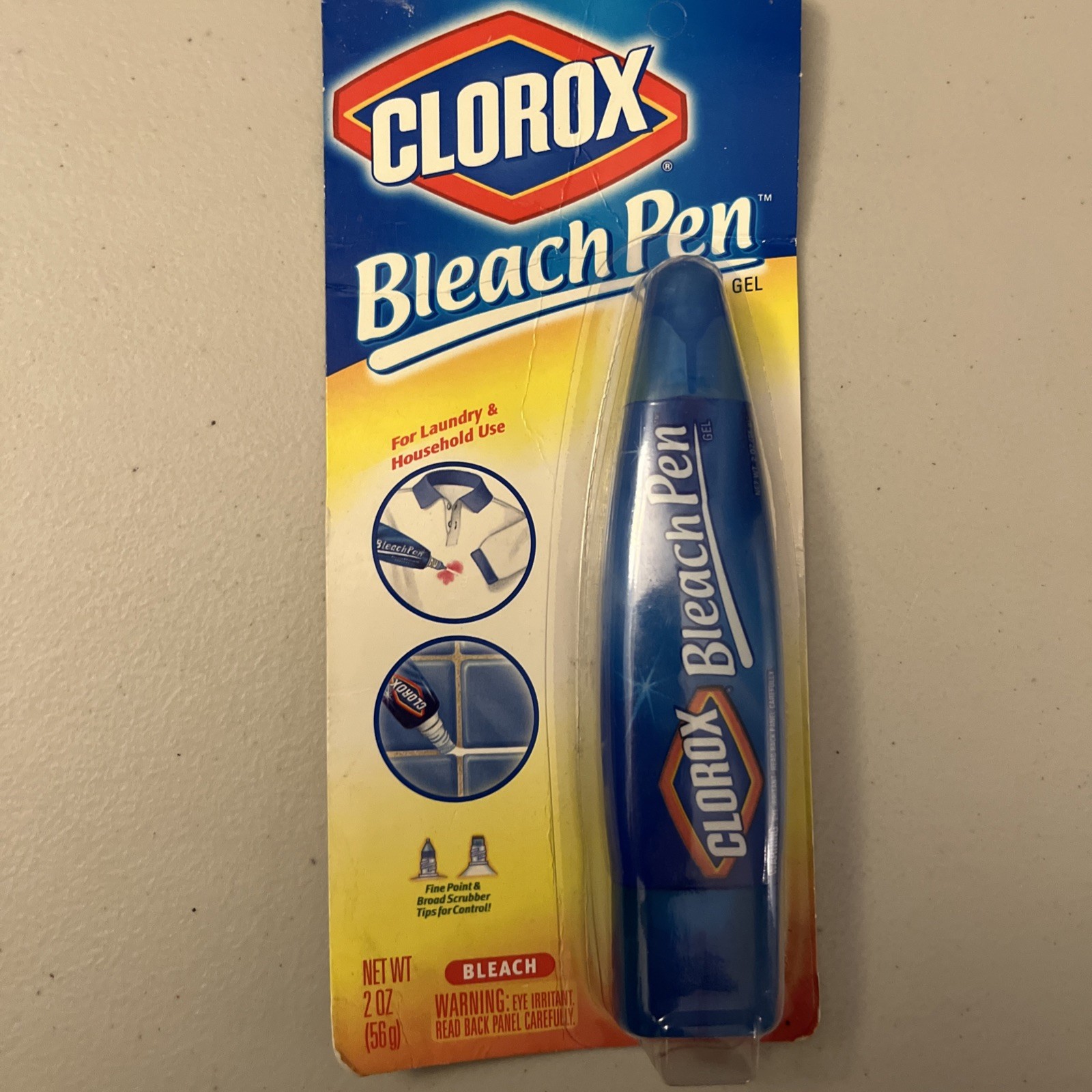 Clorox Bleach Pen Gel 2oz/56g NOS 2002 In Package
