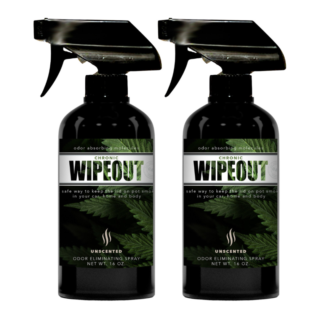 Chronic Wipeout Smoke Odor Eliminating Spray Unscented – 2 16 oz Bottles
