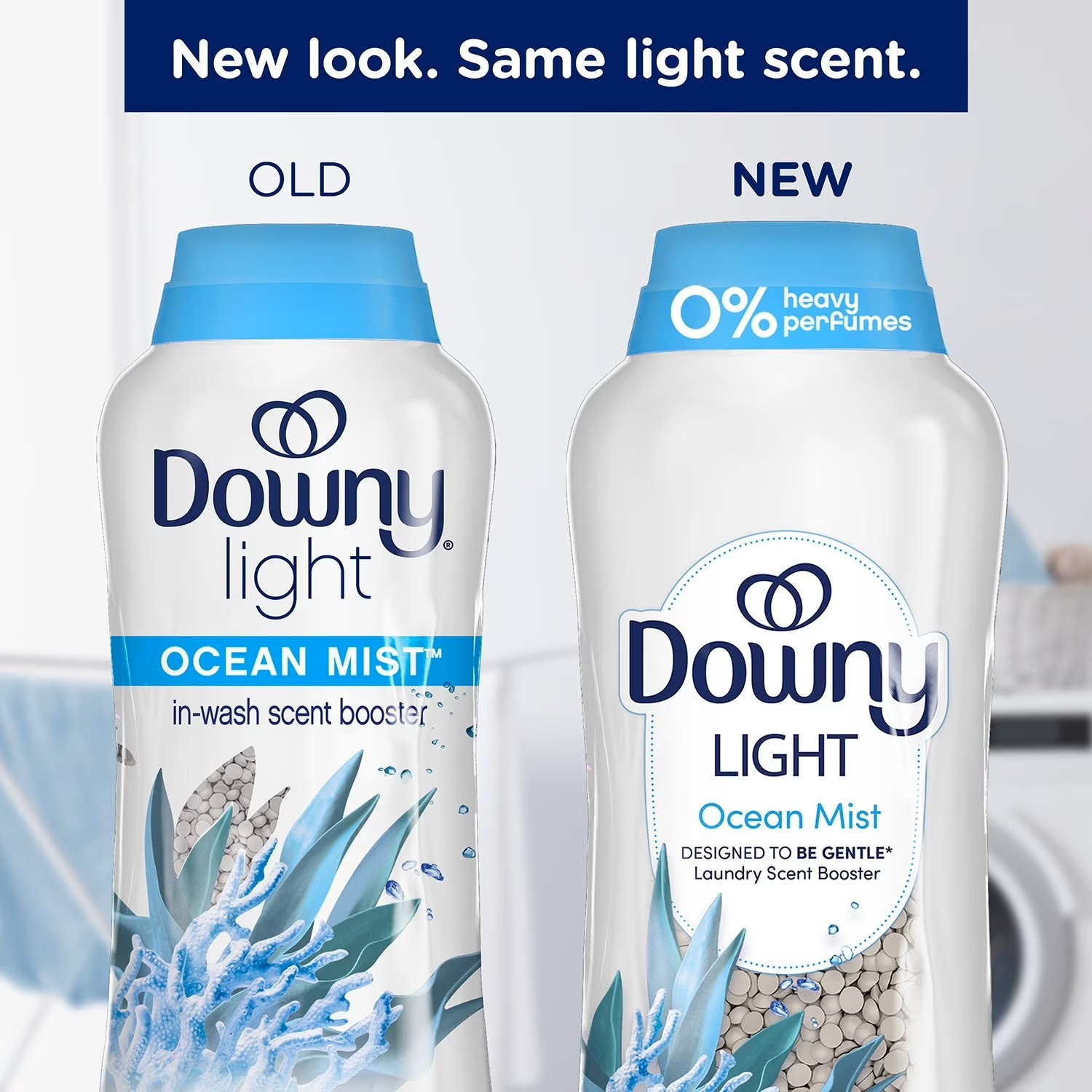 Downy Light Laundry In-Wish Scent Booster Beads, Ocean Mist Scent, 39.9 oz