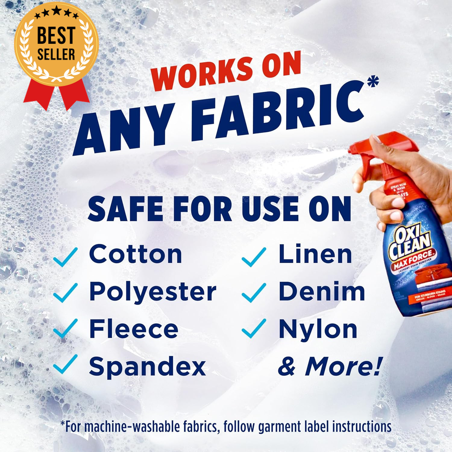 OxiClean MaxForce Stain Remover Spray, 12Oz, 3-Pack, Laundry Stain Cleaner