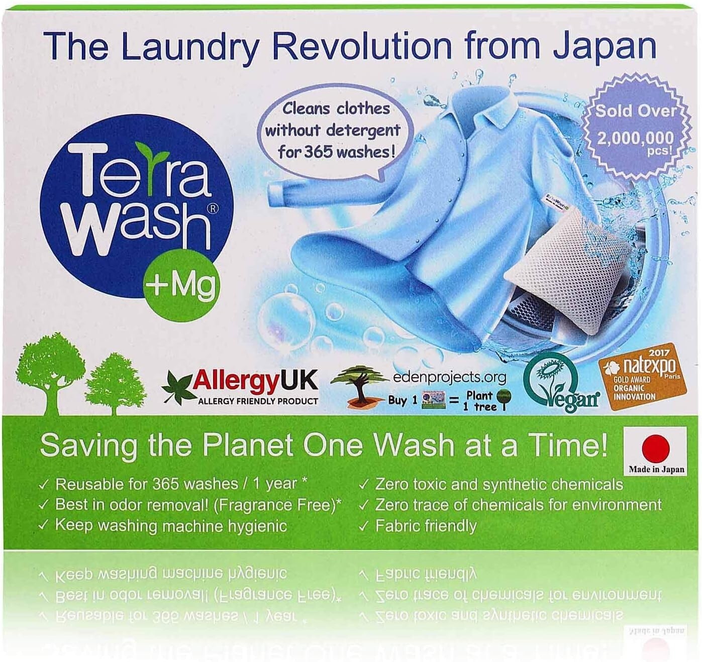 Japan-made Eco-Friendly Hypoallergenic Laundry Detergent – Unscented & Gentle