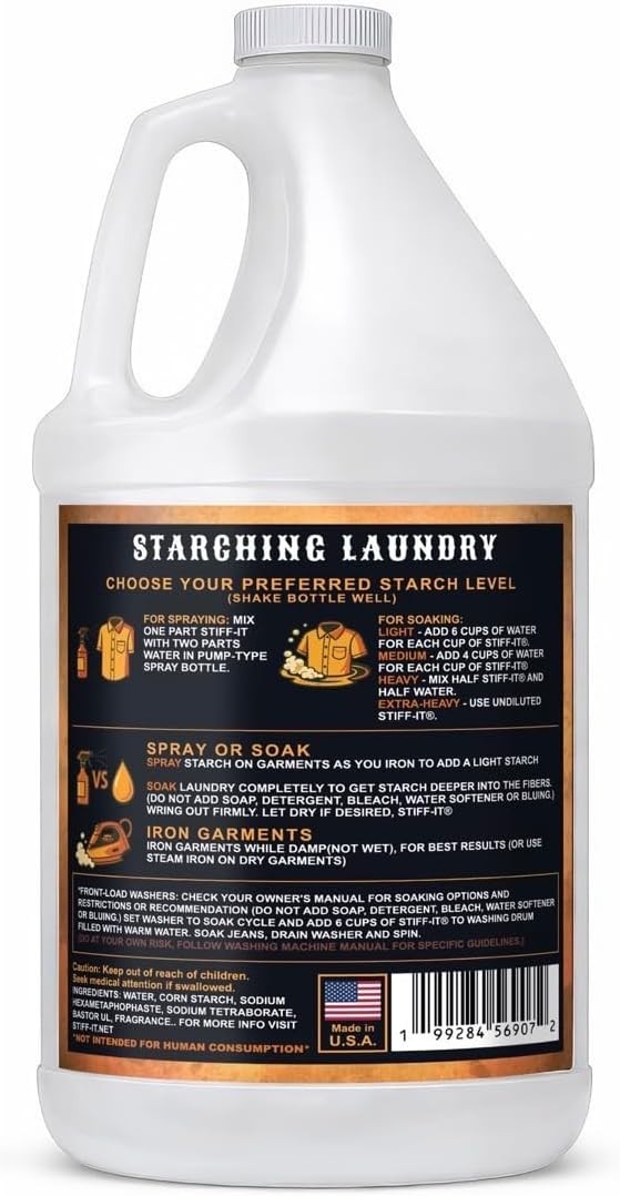 Western Cowboy Starch for Crisp and Clean Denim – Patent Formula with Leather…