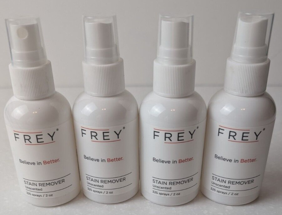 FREY Laundry Stain Remover Uncented 325 Sprays 2oz Lot Of 4 – Buy More Save More