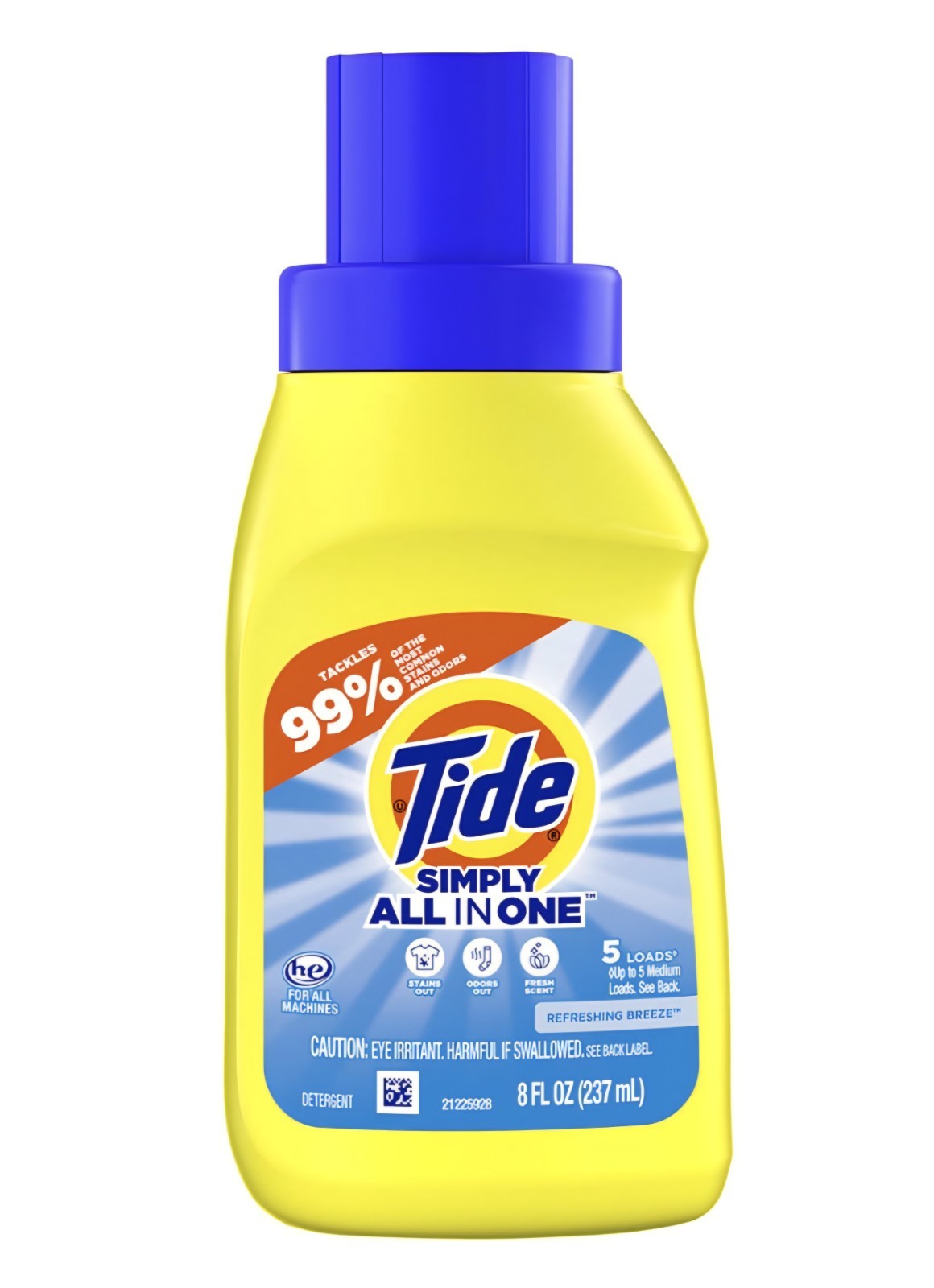 Ɣ TIDE SIMPLY (8 Fl Oz.) 🟡🫧 ●ALL IN ONE● 🟡🫧 ≈Refreshing Breeze≈ Detergent.