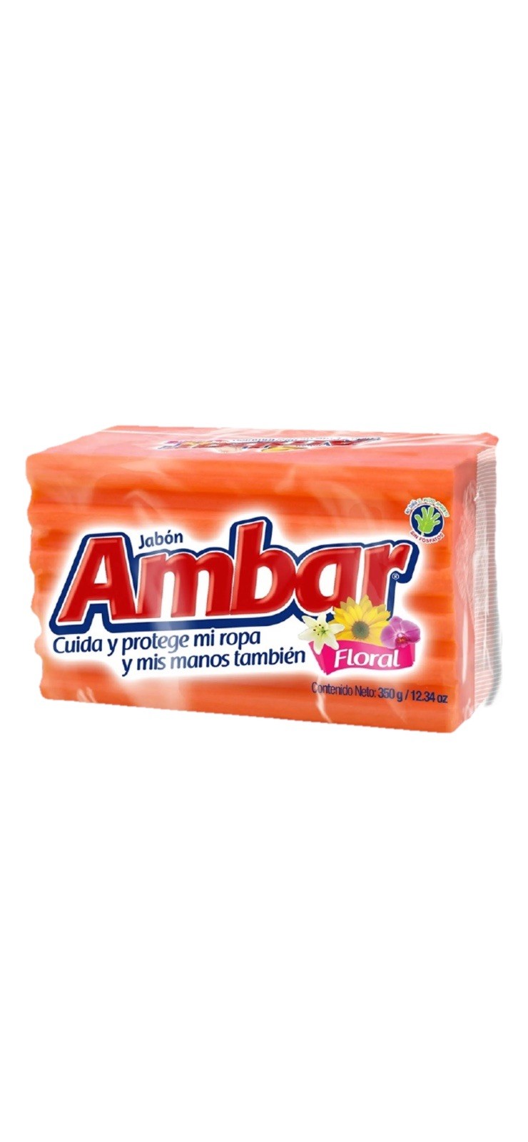 6 PACK ÁMBAR JABON EN BARRA ROPA LAUNDRY BAR DETERGENTE SOAP 350g each
