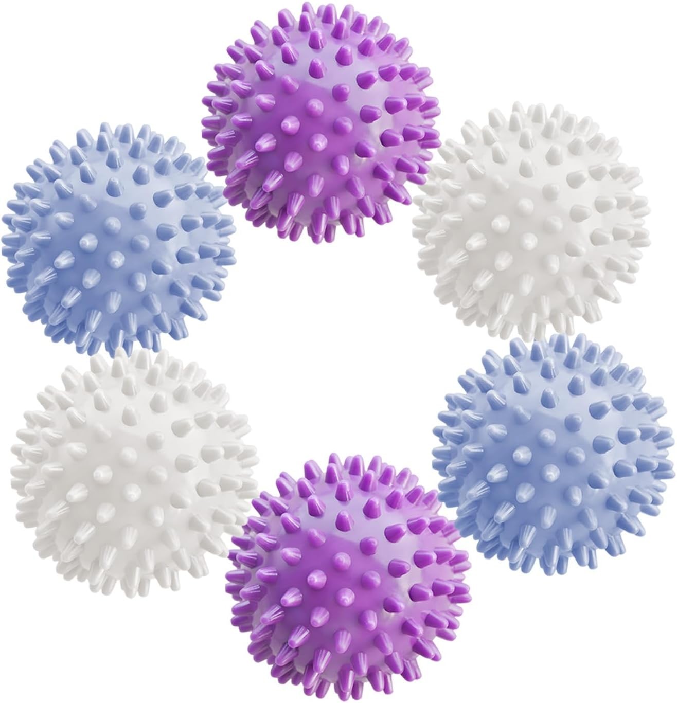 6Pcs Small Dryer Balls, 2.36 Inch Reusable Laundry Balls for Washer & Dryer