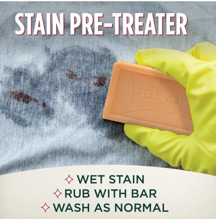 4 pack Purex Fels-Naptha Laundry Bar Stain Remover 5oz Stain Pre-Treater Booster