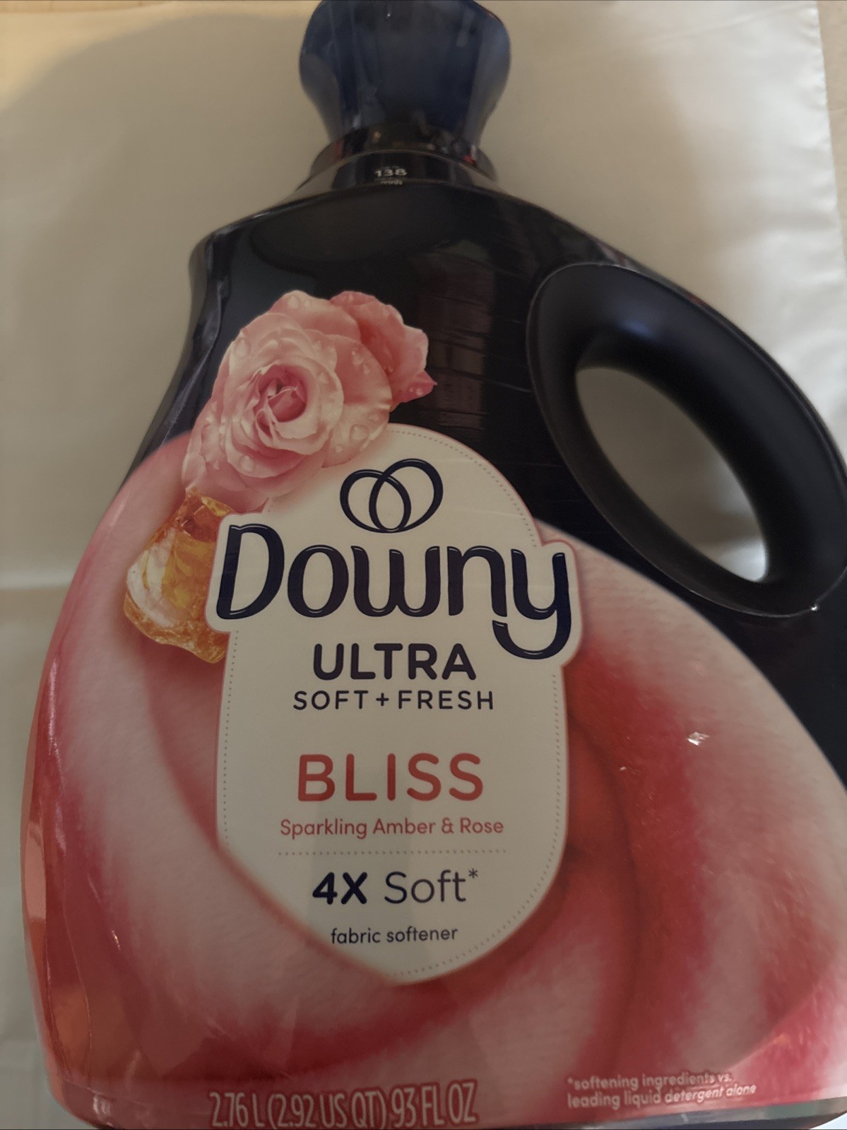 Downy Ultra Soft Plus Fresh Bliss Sparkling Amber And Rose Fabric Softener 93oz