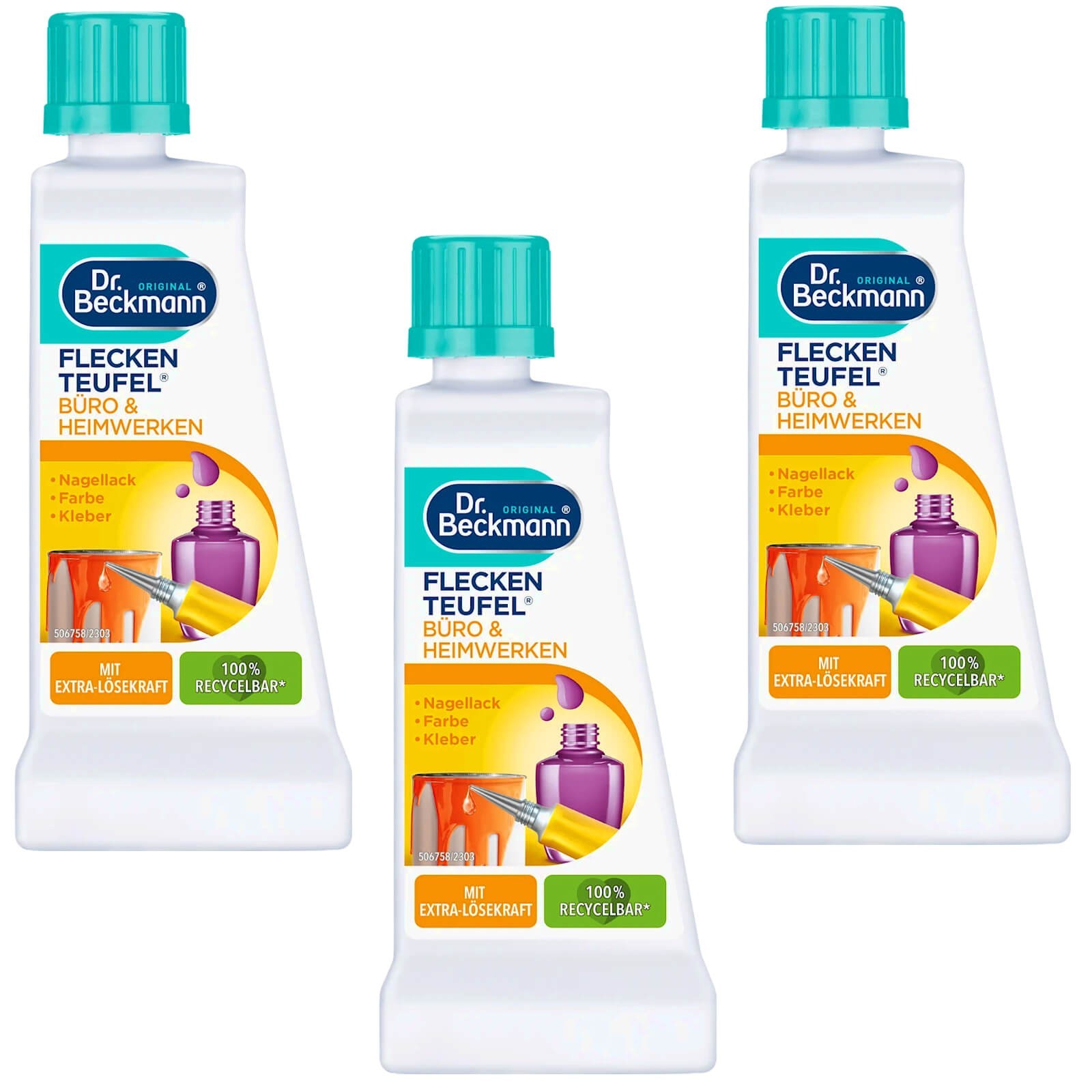 3x Dr. Beckmann Stain Remover 50ml Liquid Neutral #06