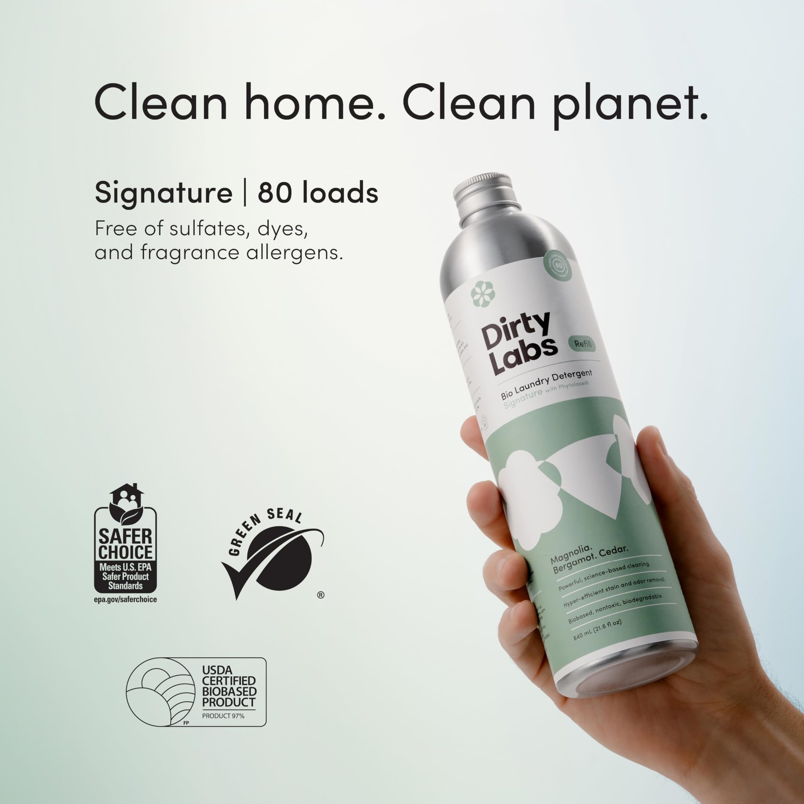 Dirty Labs | Signature Scent Bio-Liquid Laundry Detergent 80 Loads (21.6 fl o…