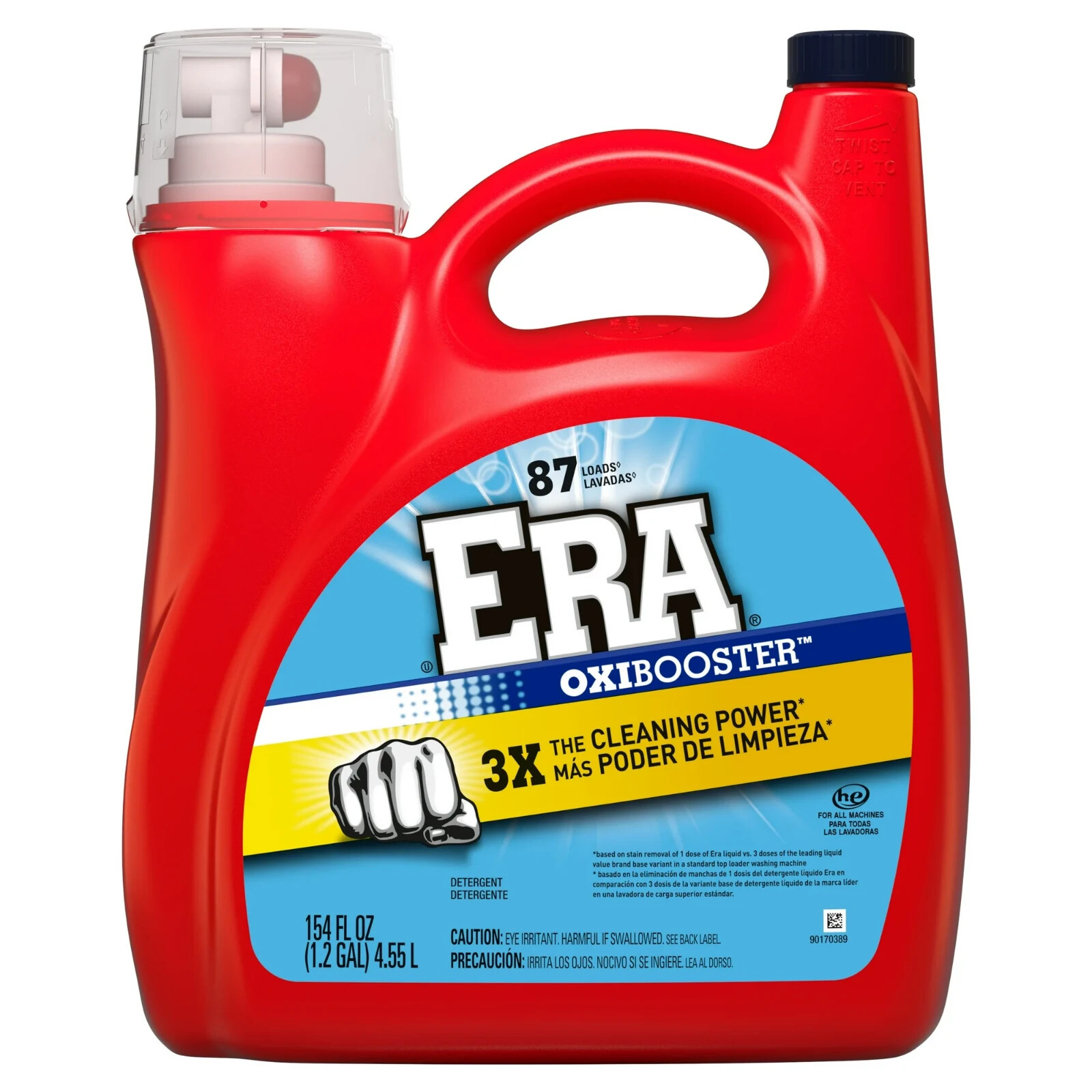 Era Oxibooster Laundry Detergent 154oz 87 Loads Liquid Stain Fighter