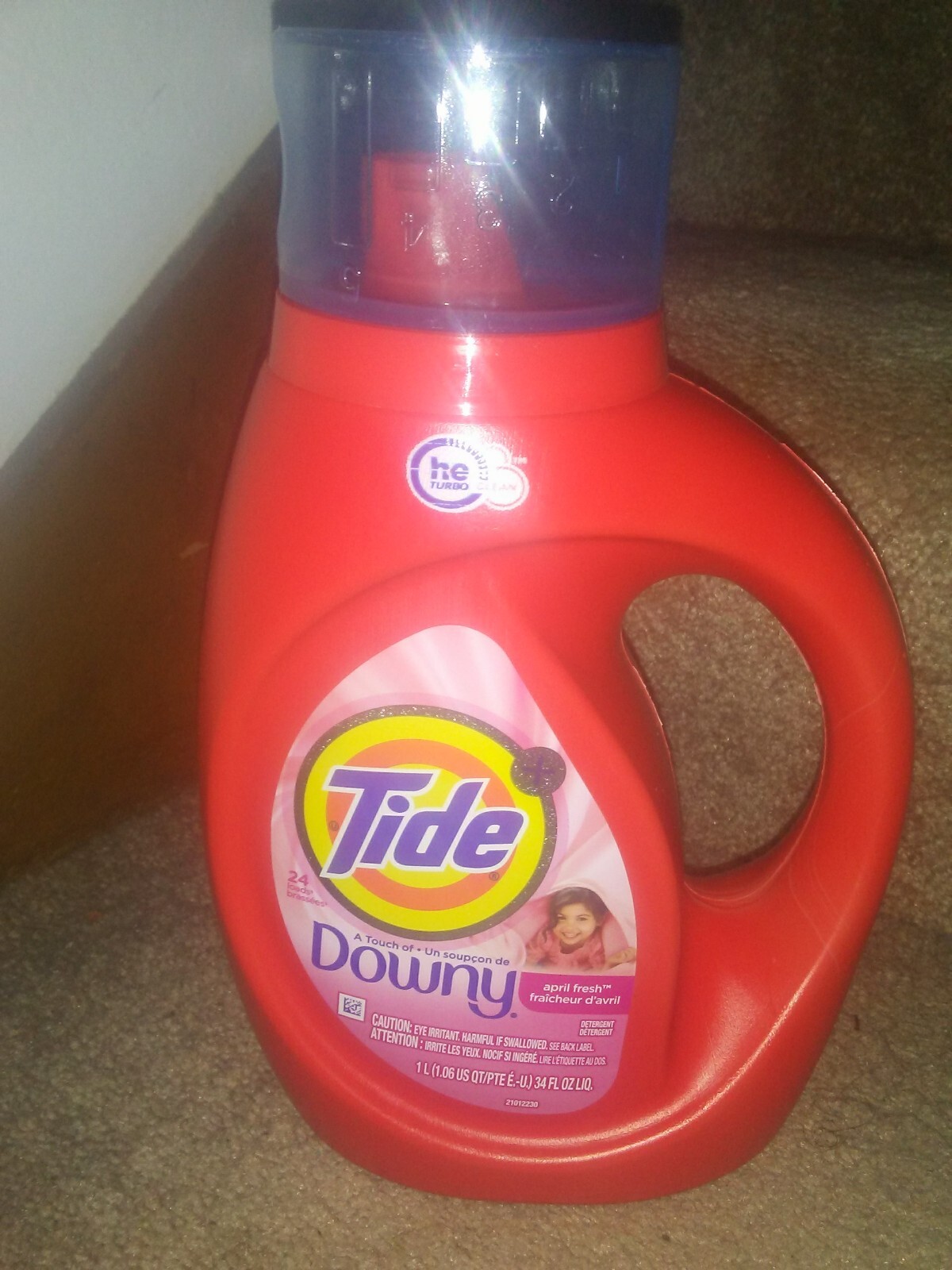 Tide he Liquid Laundry Detergent Soap Downy April Fresh 34 oz.