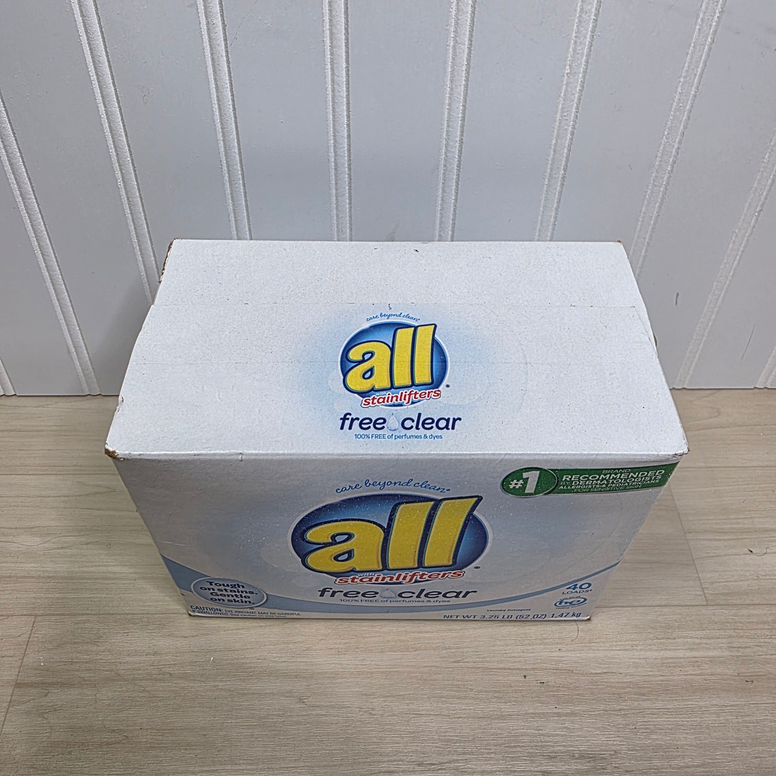 All Free Clear Powder Laundry Detergent Stainlifters 40 Loads 52 oz HE Safe