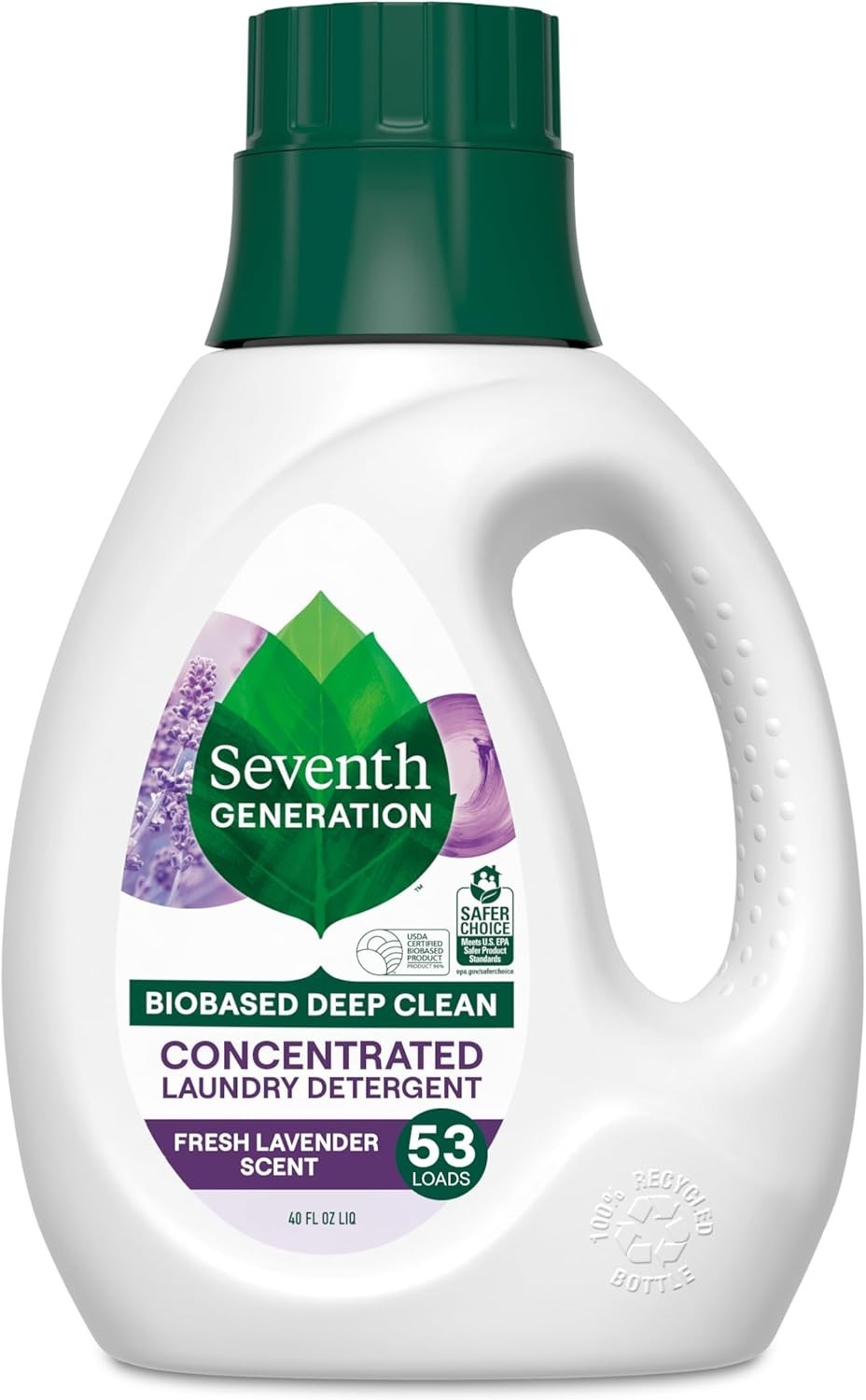 Concentrated Lavender Laundry Detergent 40 Oz – Fights Stains & Eco-Friendly