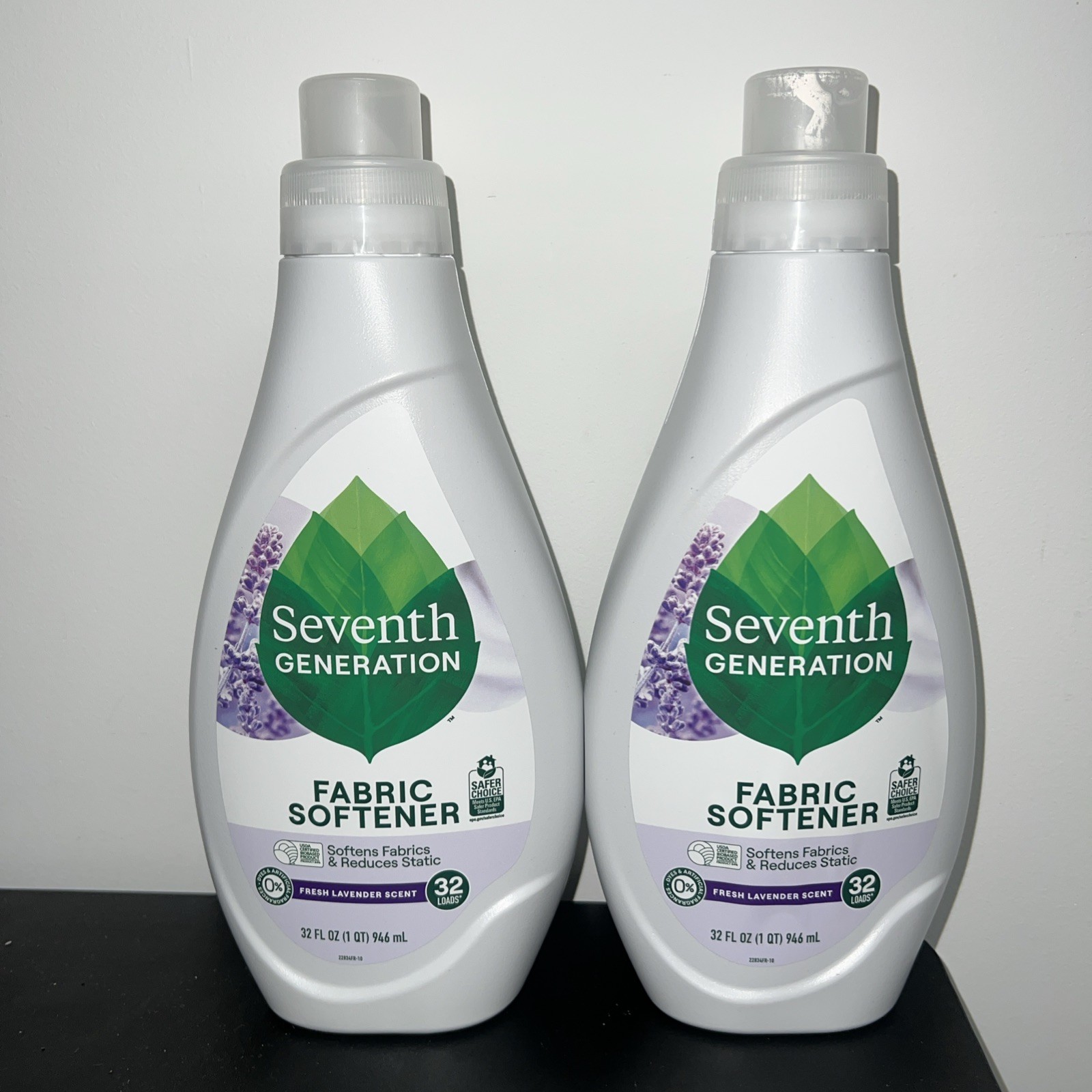 Seventh Generation Lavender Fabric Softener 32 oz 2 Pack Bundle Natural New