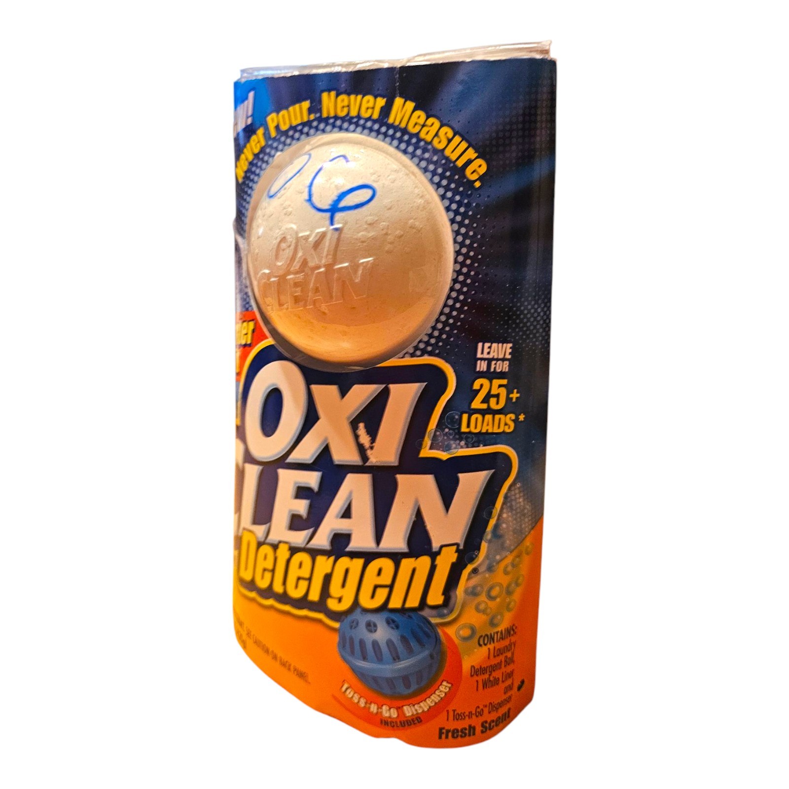 Oxi Clean Toss-N-Go Laundry Detergent Ball 25+ Loads Starter Kit Fresh Scent