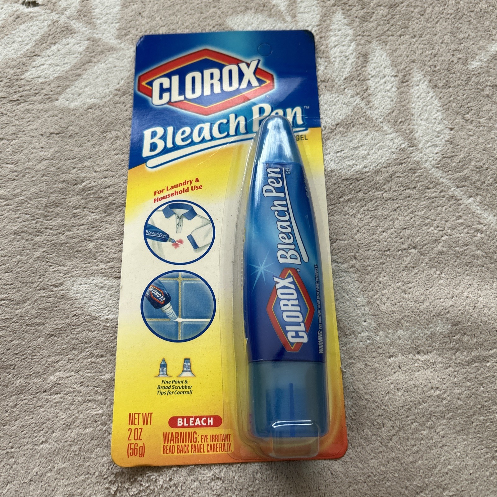 Clorox Bleach Pen Gel For Whites Dual Tipped 2 Oz 2002 New Discontinued Sealed
