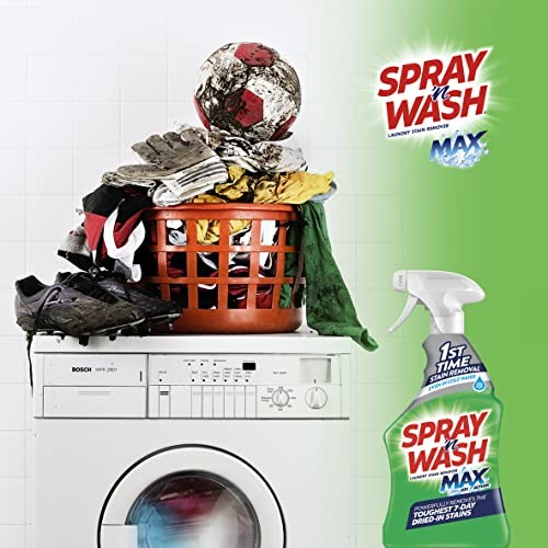 Spray ‘n Wash Max Stain Remover Spray 16oz Laundry Pre-Treat for Tough Stains