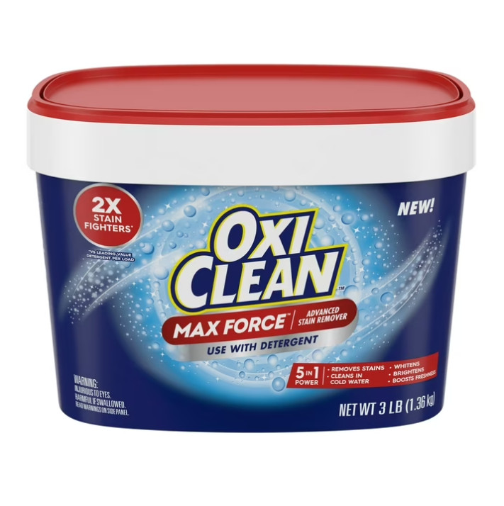 4 Pack OxiClean Max Force Advanced Stain Remover Powder, 3 lbs Pk