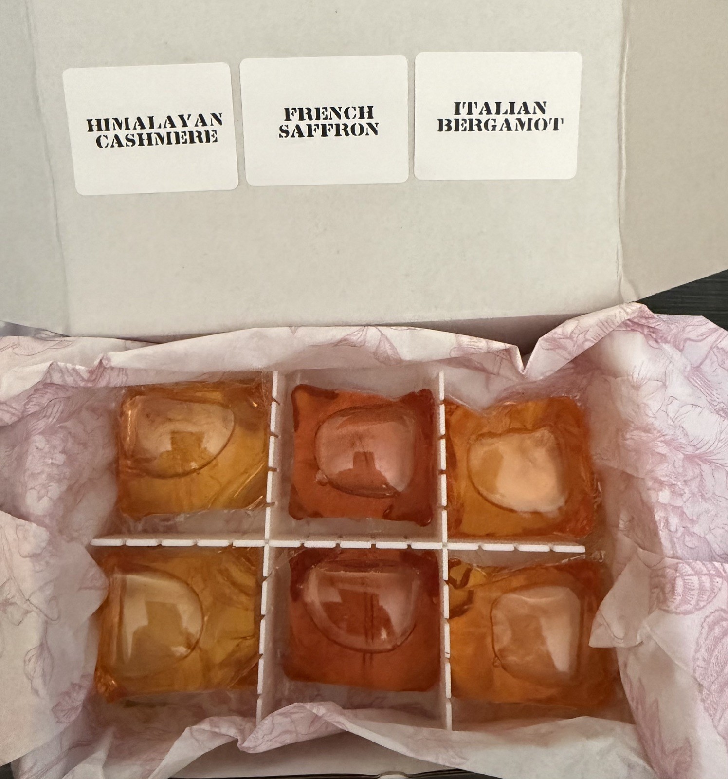 Laundry Sauce sample 6pieceHimalayan Cashmere,French Saffron,Italian Bergamot
