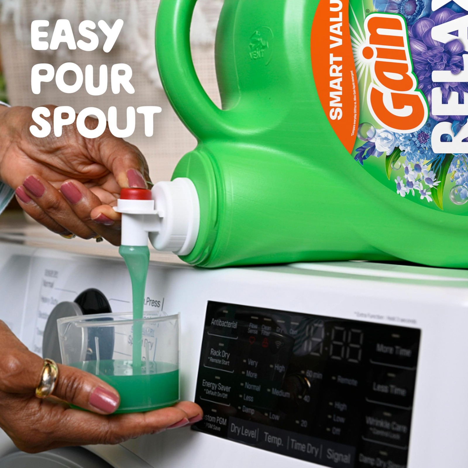 Gain Liquid Laundry Detergent Relax Scent 154 Fl Oz Fresh Mood Booster