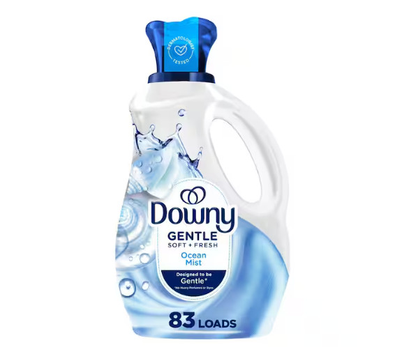 Gentle Soft and Fresh Ocean Mist Scent Liquid Fabric Softener (83 loads) 56 oz