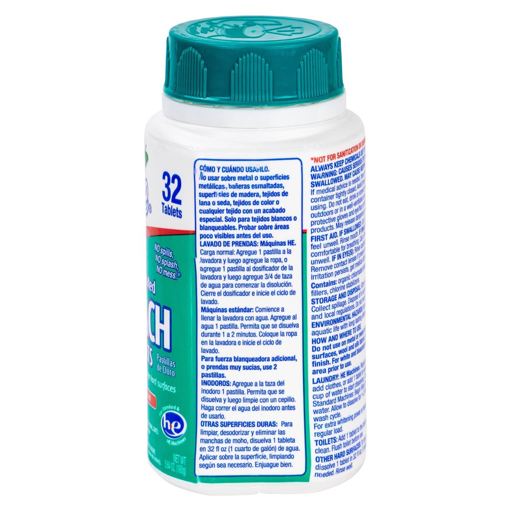 Evolve Ultra Concentrated Bleach Tablets, Linen Breeze Scent, 64 Total Count