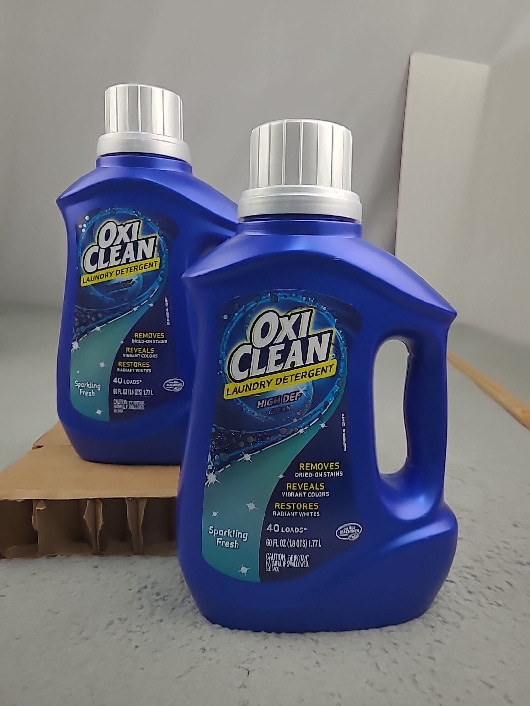 2x OxiClean High Def Sparkling Fresh Liquid Laundry Detergent, 60 oz 40 Loads”
