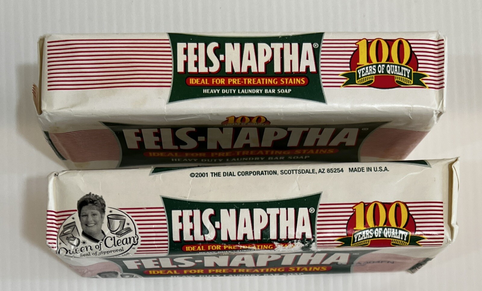 FELS- NAPTHA Heavy Duty Laundry Bar Soap Dial Corp. 5.5 Oz. Made In USA NOS