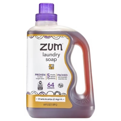 Zum Laundry Soap – Frankincense & Myrrh – 64 fl oz: Liquid, Concentrated