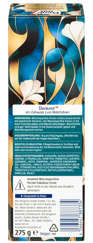 6 x 275g Denkmit Laundry Perfume Fabulous Scent