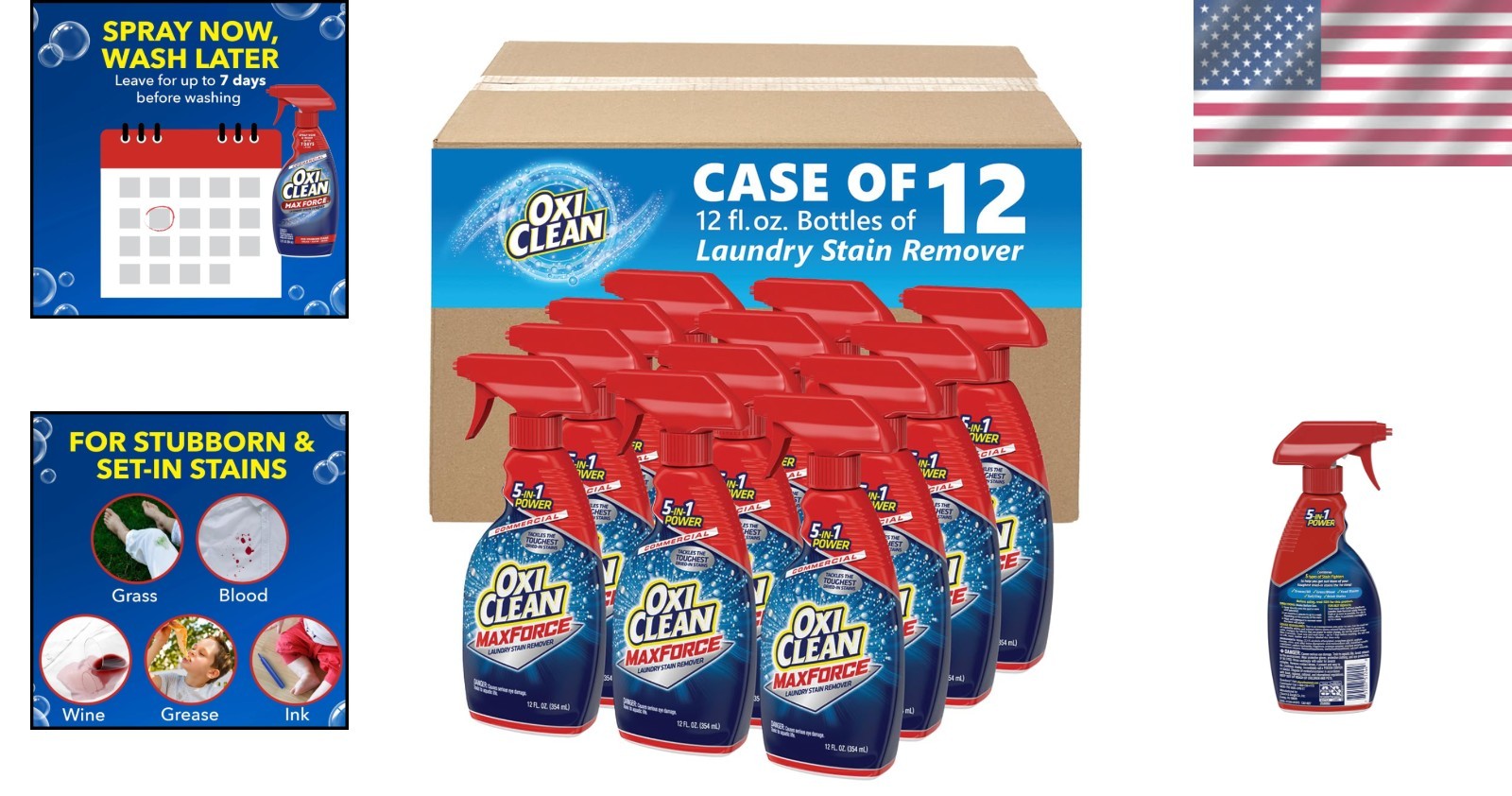Stain Remover for Commercial Kitchens, 12 oz (Pack of 12)