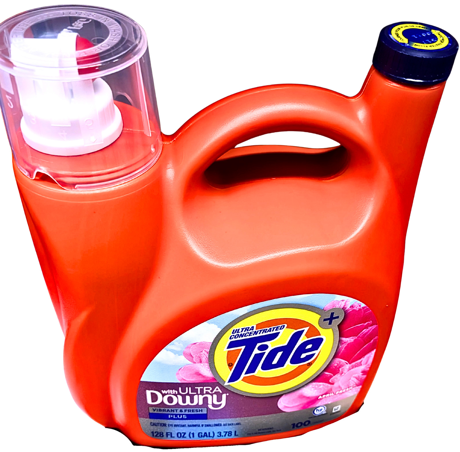 Tide with Ultra Downy Liquid Laundry Detergent April Fresh 100 Loads 128 Fl Oz