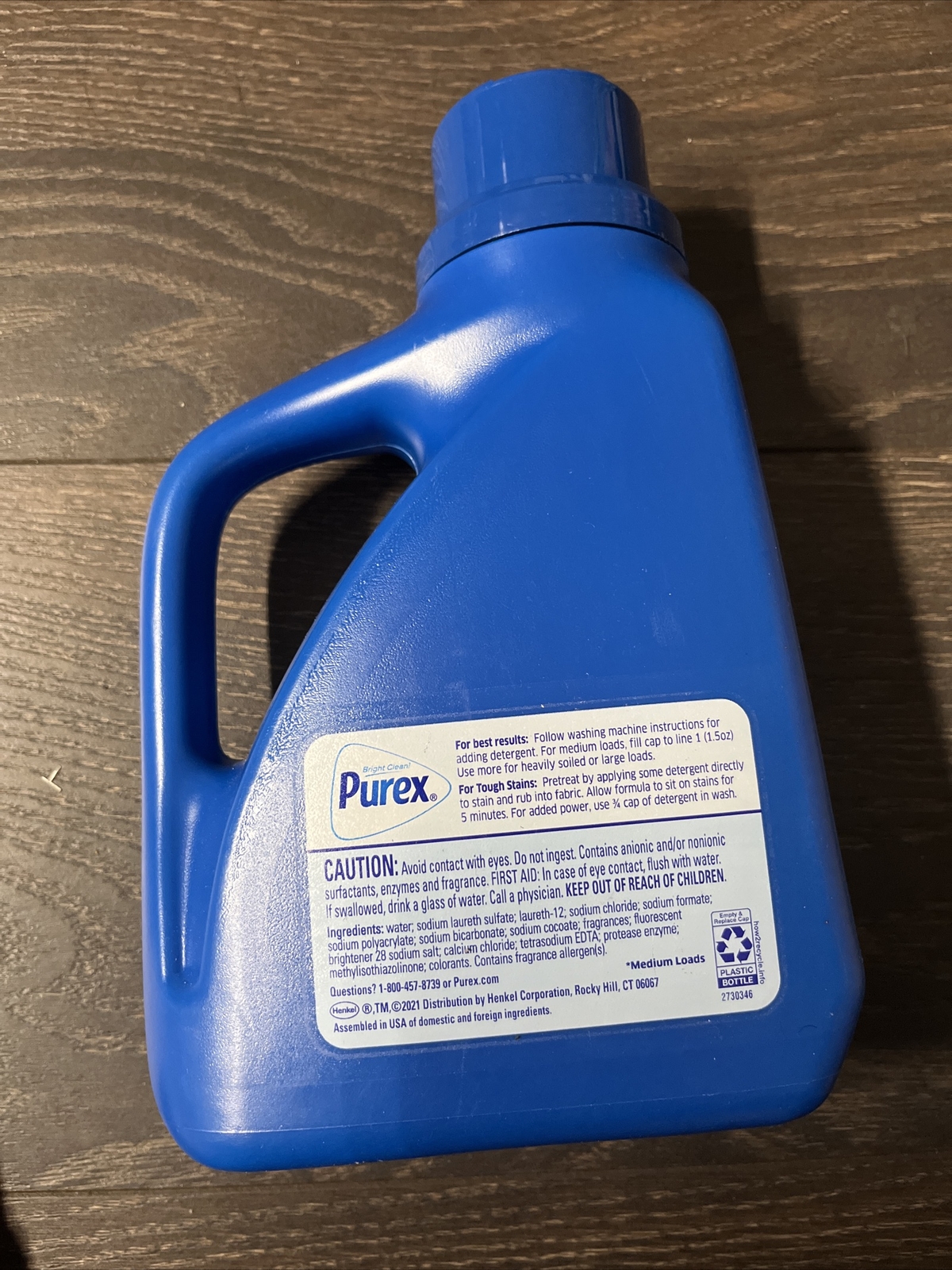 4 Purex Liquid Laundry Detergent Plus OXI,Stain Defense Technology 29 Wash Loads