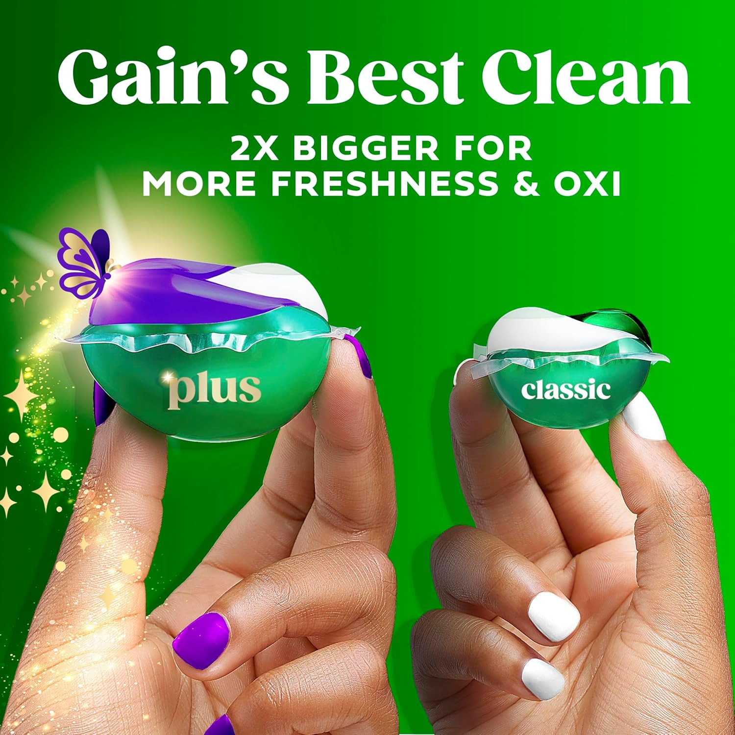 Gain plus Flings Liquid Laundry Detergent Pods, Gain’S Best Clean, All-In-One Pa