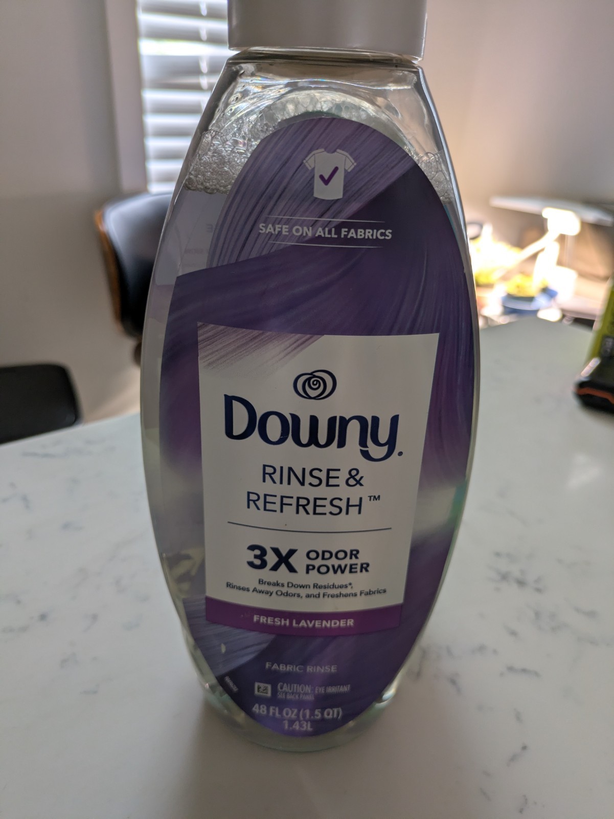 Downy RINSE & REFRESH Odor Remover and Fabric Softener, Fresh Lavender, 48 Oz.