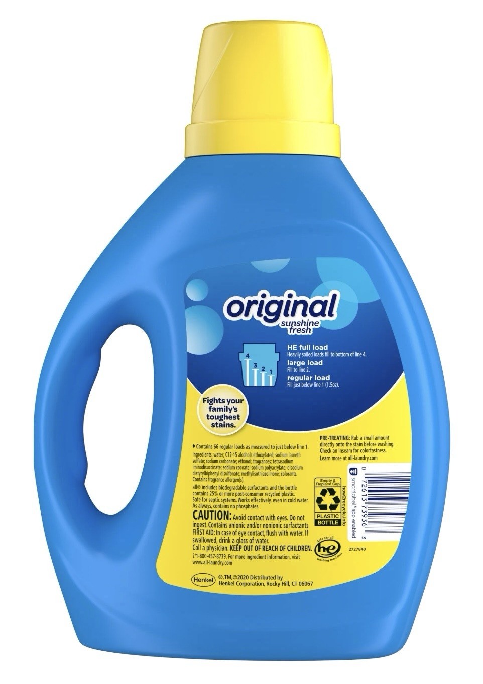 all Stainlifters 4 in 1 Sunshine Fresh 100 oz Liquid Laundry Detergent BRAND NEW