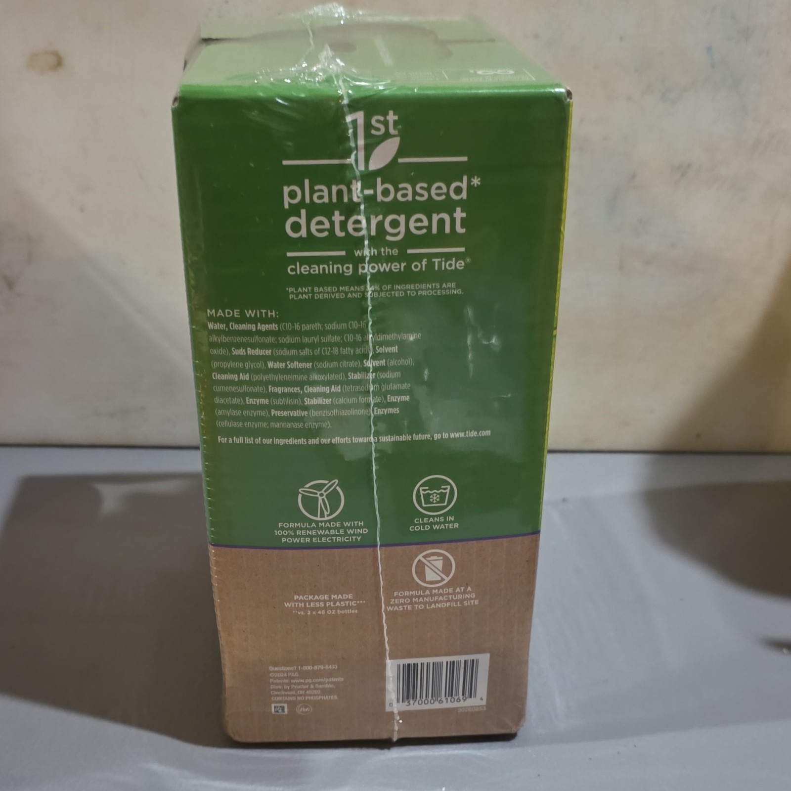 Tide purclean Plant-Based HE Liquid Laundry Detergent Honey Lavender Eco-Box 72