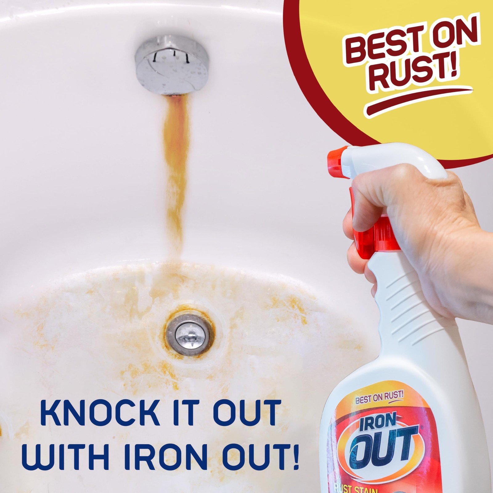 Iron OUT Rust Stain Remover Spray Gel, Remove 24 Fl Oz (Pack of 1), White