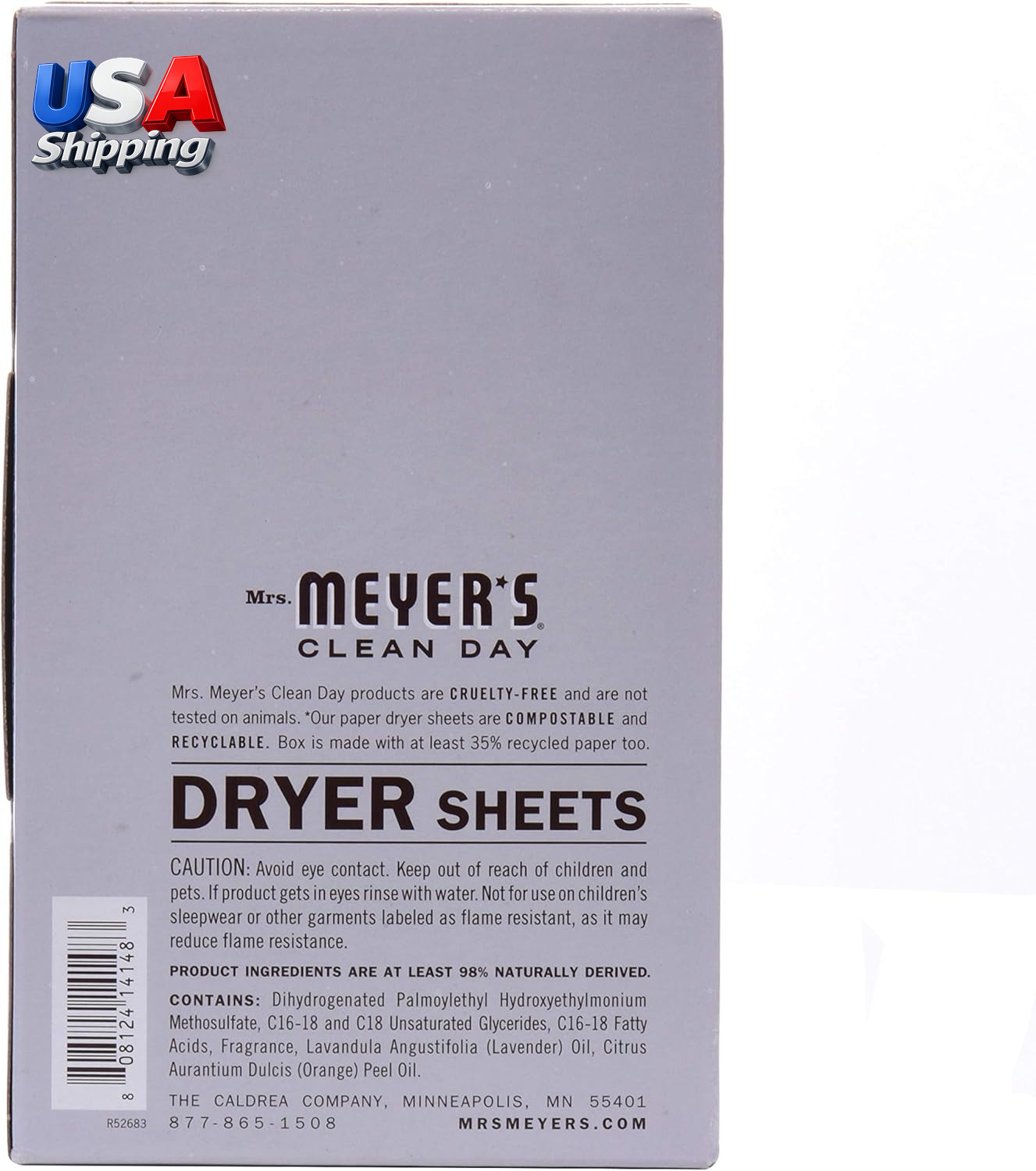 CLEAN DAY Dryer Sheets, Lavender, 80 Ct