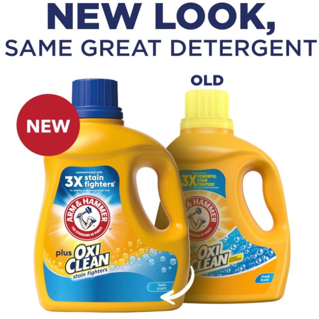 ARM & HAMMER Plus OxiClean Fresh Scent, 77 Loads Liquid Laundry Detergent, 100.5