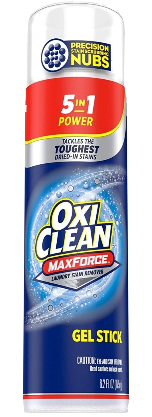 OXI CLEAN MaxForce Laundry Stain Remover 5 in 1 Gel Stick Dried in stains 1PACK